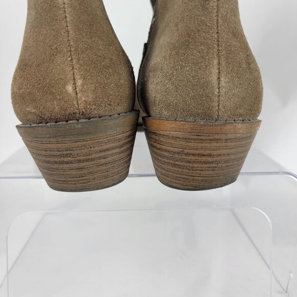 Mossimo Womens 10 Western Cowgirl‎ Bootie Leather Ankle Boots Casual Neutral - Picture 6 of 12